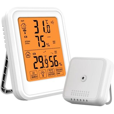 OEM Estación Meteorológica, Sensor Exterior, Despertador Dcf, Termómetro, Higrómetro, Pronóstico, Sala De Estar, Jardín OEM Estación Meteorológica, Sensor Exterior, Despertador Dcf, Termómetro, Higrómetro, Pronóstico, Sala De Estar, Jardín