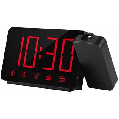 OEM Reloj Despertador Con Proyección Fm, Radio Tricolor Opcional, Doble Alarma, Pantalla Led, Reloj Electrónico, Rojo, Batería No Incluida Fj3211nr OEM Reloj Despertador Con Proyección Fm, Radio Tricolor Opcional, Doble Alarma, Pantalla Led, Reloj Electrónico, Rojo, Batería No Incluida Fj3211nr