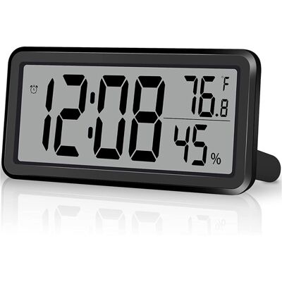 OEM Despertador Digital Reloj Electrónico Lcd Pilas Negro OEM Despertador Digital Reloj Electrónico Lcd Pilas Negro