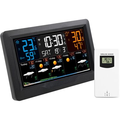 OEM Estación Meteorológica Inalámbrica, Sensor Exterior, Termómetro/higrómetro, Pantalla De 7,5 Pulgadas, Pronóstico De 5 Días, Para Uso Interior/exterior. OEM Estación Meteorológica Inalámbrica, Sensor Exterior, Termómetro/higrómetro, Pantalla De 7,5 Pulgadas, Pronóstico De 5 Días, Para Uso Interior/exterior.