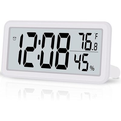 OEM Despertador Digital Reloj Electrónico Lcd Blanca Pilas OEM Despertador Digital Reloj Electrónico Lcd Blanca Pilas
