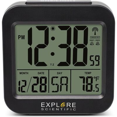 Explore Scientific Rdc 1008 Reloj Despertador Digital Negro Explore Scientific Rdc 1008 Reloj Despertador Digital Negro