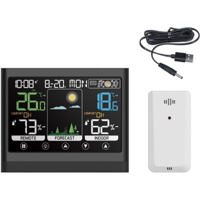 OEM Reloj Meteorológico Digital: Estación Meteorológica Con Pantalla Táctil Que Muestra La Temperatura Y La Humedad. OEM Reloj Meteorológico Digital: Estación Meteorológica Con Pantalla Táctil Que Muestra La Temperatura Y La Humedad.