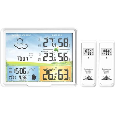 OEM Reloj De Estación Meteorológica, Termómetro Digital (sin Higrómetro), Calendarios De Pronóstico, Fase Lunar, Función De Repetición De Alarma, Despertador Pt20b OEM Reloj De Estación Meteorológica, Termómetro Digital (sin Higrómetro), Calendarios De Pronóstico, Fase Lunar, Función De Repetición De Alarma, Despertador Pt20b