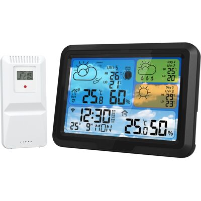 OEM Estación Meteorológica Wifi, Termómetro Interior/exterior, Control Por Aplicación, Pantalla A Color, Pronóstico Meteorológico Digital, Fase Lunar, Uv OEM Estación Meteorológica Wifi, Termómetro Interior/exterior, Control Por Aplicación, Pantalla A Color, Pronóstico Meteorológico Digital, Fase Lunar, Uv