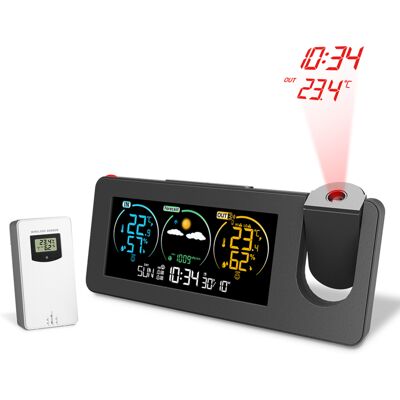 OEM Zx3538 Nueva Estación Meteorológica Electrónica Con Proyección, Pronóstico Del Tiempo, Temperatura Y Humedad, Pantalla A Color Y Reloj Despertador Digital. OEM Zx3538 Nueva Estación Meteorológica Electrónica Con Proyección, Pronóstico Del Tiempo, Temperatura Y Humedad, Pantalla A Color Y Reloj Despertador Digital.