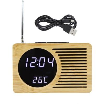 OEM Reloj Despertador Digital Led Usb Versátil Con Visualización De Hora Y Temperatura, Termómetro, Radio Fm Y Función De Radio Fm. OEM Reloj Despertador Digital Led Usb Versátil Con Visualización De Hora Y Temperatura, Termómetro, Radio Fm Y Función De Radio Fm.
