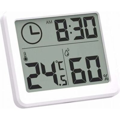 OEM Termómetro Higrómetro Digital Para Interiores, Reloj Despertador Con Estación Meteorológica, Pantalla Lcd Con Medidor De Temperatura/humedad Conmutable, Soporte De Pared Y De Mesa. OEM Termómetro Higrómetro Digital Para Interiores, Reloj Despertador Con Estación Meteorológica, Pantalla Lcd Con Medidor De Temperatura/humedad Conmutable, Soporte De Pared Y De Mesa.