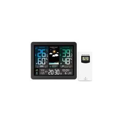 OEM Estación Meteorológica Inalámbrica Con Pantalla Lcd A Color, Sensor Exterior, Barómetro, Fase Lunar, Despertador, Pronóstico Del Tiempo Y Retroiluminación Ajustable. OEM Estación Meteorológica Inalámbrica Con Pantalla Lcd A Color, Sensor Exterior, Barómetro, Fase Lunar, Despertador, Pronóstico Del Tiempo Y Retroiluminación Ajustable.