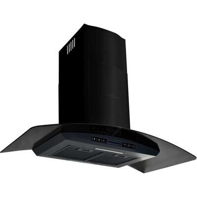 HELLOSHOP26 Campana Extractora De Pared De Acero Inoxidable 756 M³/h 90 Cm Color Negro 020005864 HELLOSHOP26 Campana Extractora De Pared De Acero Inoxidable 756 M³/h 90 Cm Color Negro 020005864