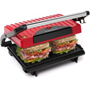 Aigostar - plancha sandwich grill electrico 750W rojo