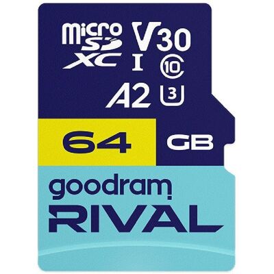 OEM Goodram Microsdxc 64gb V30 A2 Uhs I U3 Rival Ada OEM Goodram Microsdxc 64gb V30 A2 Uhs I U3 Rival Ada