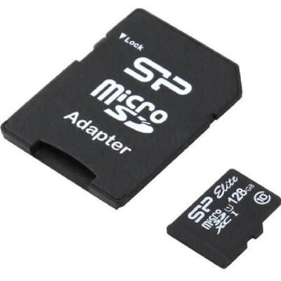 Micro Sdcard 128gb Silicon Power Uhs-1 Elite/class10 W/ada Micro Sdcard 128gb Silicon Power Uhs-1 Elite/class10 W/ada