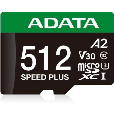Tarjeta Microsdxc Adata Speed Plus De 512 Gb, Clase 3 Uhs-i/u3 Tarjeta Microsdxc Adata Speed Plus De 512 Gb, Clase 3 Uhs-i/u3