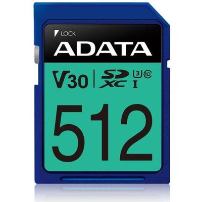 Adata Premier Pro Sdxc 512 Gb Clase 10 Uhs-i/u3 V30 Adata Premier Pro Sdxc 512 Gb Clase 10 Uhs-i/u3 V30