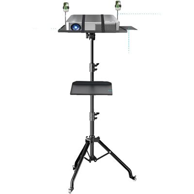 OEM Trípode Para Proyector, Altura Regulable, Doble Plataforma, 145 Cm. OEM Trípode Para Proyector, Altura Regulable, Doble Plataforma, 145 Cm.