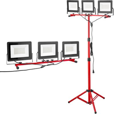 Vevor Luz De Trabajo Led Con Soporte, 21 000 Lúmenes, Luz De 3 Cabezales Con Interruptor Individual, Trípode Y Cable De Alimentación De 3,3 M Para Obras De Construcción, Resistente Al Agua Ip65 Vevor Luz De Trabajo Led Con Soporte, 21 000 Lúmenes, Luz De 3 Cabezales Con Interruptor Individual, Trípode Y Cable De Alimentación De 3,3 M Para Obras De Construcción, Resistente Al Agua Ip65