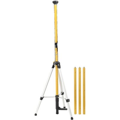OEM Trípode Para Nivel Láser, Altura Máxima 3,6 M, Ajuste Fino Con Un Rango De 7 Cm, Compatible Con Roscas De 1/4"-20 Y 5/8"-11, Cinco Secciones Telescópicas, Base De Trípode Estable. OEM Trípode Para Nivel Láser, Altura Máxima 3,6 M, Ajuste Fino Con Un Rango De 7 Cm, Compatible Con Roscas De 1/4"-20 Y 5/8"-11, Cinco Secciones Telescópicas, Base De Trípode Estable.