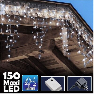 TRADE SHOP TRAESIO Trade Shop - Luminosa Natalizia 150led Con Flash Bianco Fred 3mt External - TRADE SHOP TRAESIO Trade Shop - Luminosa Natalizia 150led Con Flash Bianco Fred 3mt External -