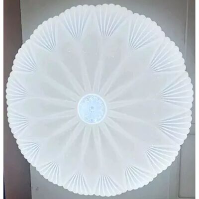 Trade Shop Traesio - Trade Shop - Plafoniera 50cm Con Central Cristal Glitter Led 60w Luz Seguimiento 6500k 27816 - Trade Shop Traesio - Trade Shop - Plafoniera 50cm Con Central Cristal Glitter Led 60w Luz Seguimiento 6500k 27816 -