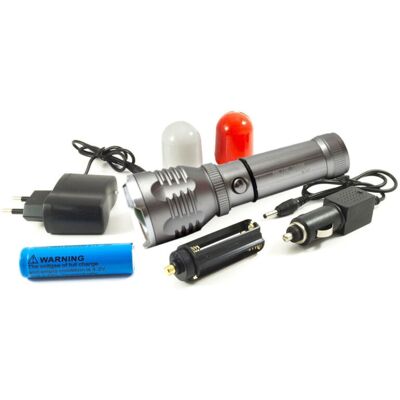 TRADE SHOP TRAESIO Trade Shop - Lámpara Led De Antorcha 3w Recargable Zoom Flash Strobe Light 2 Altavoces Bl-901 - TRADE SHOP TRAESIO Trade Shop - Lámpara Led De Antorcha 3w Recargable Zoom Flash Strobe Light 2 Altavoces Bl-901 -