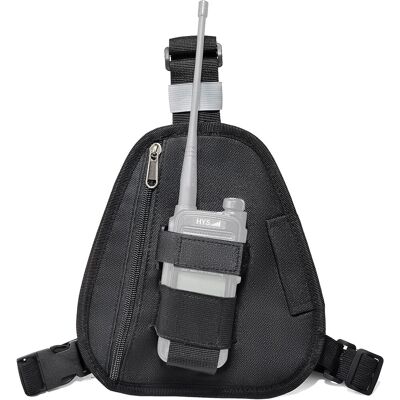 OEM Correa Pectoral Adecuada Para Walkie-talkies Con Correa De Transporte, Compatible Con Radios Bidireccionales Baofeng, Motorola, Kenwood, Midland, President Y Randy (negro, L) OEM Correa Pectoral Adecuada Para Walkie-talkies Con Correa De Transporte, Compatible Con Radios Bidireccionales Baofeng, Motorola, Kenwood, Midland, President Y Randy (negro, L)