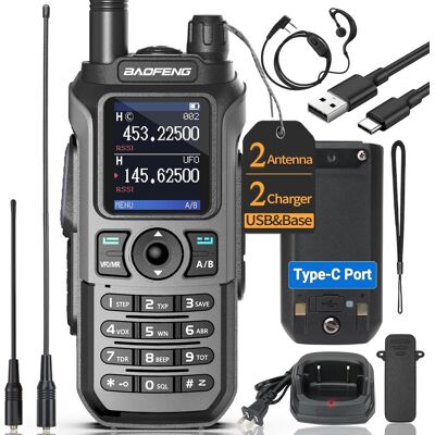 OEM Radioaficionado Baofeng Uv-21r De Doble Banda, Radio Portátil De Largo Alcance Para Adultos, Walkie-talkie Recargable De 5 Rm, K5plus Con Información Meteorológica Noaa, Recepción Vox, 999 Canales, An OEM Radioaficionado Baofeng Uv-21r De Doble Banda, Radio Portátil De Largo Alcance Para Adultos, Walkie-talkie Recargable De 5 Rm, K5plus Con Información Meteorológica Noaa, Recepción Vox, 999 Canales, An