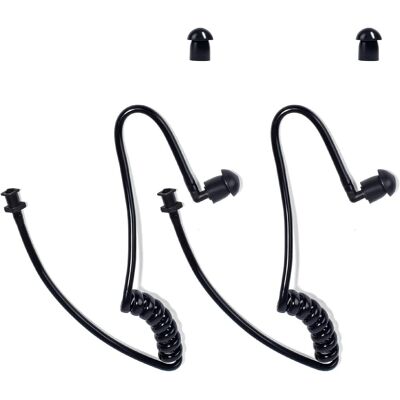 OEM Paquete Adecuado Que Contiene 2 Bobinas De Aire Acústicas De Repuesto Con Puntas En Forma De Hongo Para Walkie-talkies Y Radios Bidireccionales (negro). OEM Paquete Adecuado Que Contiene 2 Bobinas De Aire Acústicas De Repuesto Con Puntas En Forma De Hongo Para Walkie-talkies Y Radios Bidireccionales (negro).