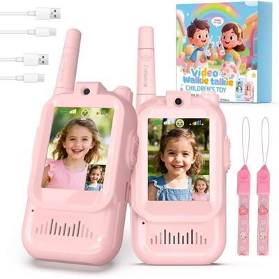 OEM Paquete De 2 Walkie-talkies Para Niños Con Video - Set De Juguetes Recargables Para Divertirse Al Aire Libre OEM Paquete De 2 Walkie-talkies Para Niños Con Video - Set De Juguetes Recargables Para Divertirse Al Aire Libre