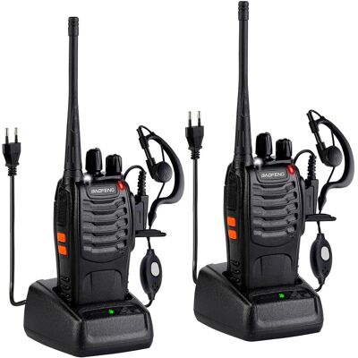 OEM Walkie-talkie Bf-888s, 1 Par, 16 Canales, Radios Profesionales Recargables Bidireccionales Con Auriculares, Ideales Para Obras De Construcción, Restaurantes, Supermercados, Etc. (ue) OEM Walkie-talkie Bf-888s, 1 Par, 16 Canales, Radios Profesionales Recargables Bidireccionales Con Auriculares, Ideales Para Obras De Construcción, Restaurantes, Supermercados, Etc. (ue)