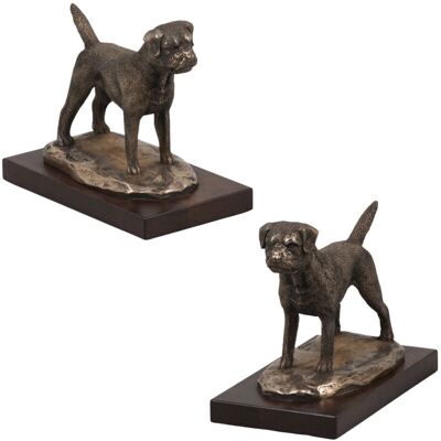 OEM Border Terrier: Estatuilla De Perro, Figura De Oficina, Trofeo Para Una Exposición Canina De Art-dog OEM Border Terrier: Estatuilla De Perro, Figura De Oficina, Trofeo Para Una Exposición Canina De Art-dog