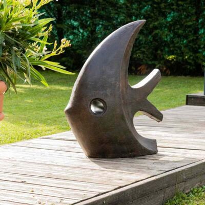 Wanda Collection - Estatua Diseño De Jardín Pez 78 Cm Marrón Wanda Collection - Estatua Diseño De Jardín Pez 78 Cm Marrón