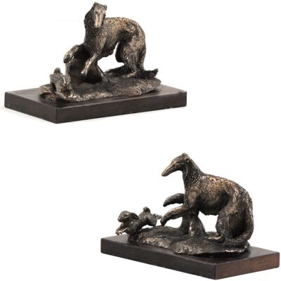 OEM Galgo Ruso Borzoi, Borzoi, Barzoi - Estatuilla De Perro, Figura De Mármol Blanco, Trofeo Para Una Exposición Canina De La Marca Art-dog OEM Galgo Ruso Borzoi, Borzoi, Barzoi - Estatuilla De Perro, Figura De Mármol Blanco, Trofeo Para Una Exposición Canina De La Marca Art-dog