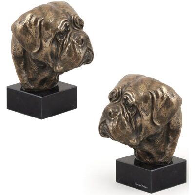 OEM Perro De Burdeos, Dogo De Burdeos, Mastín Francés - Estatuilla De Perro, Busto Sobre Base De Piedra, Escultura, Trofeo Para Una Exposición Canina De La Marca Art-dog OEM Perro De Burdeos, Dogo De Burdeos, Mastín Francés - Estatuilla De Perro, Busto Sobre Base De Piedra, Escultura, Trofeo Para Una Exposición Canina De La Marca Art-dog