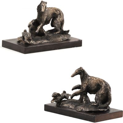 PetPassion Boutique Borzoi - Figura de Wolfhound Ruso artesanal - Trofeo para perros PetPassion Boutique Borzoi - Figura de Wolfhound Ruso artesanal - Trofeo para perros
