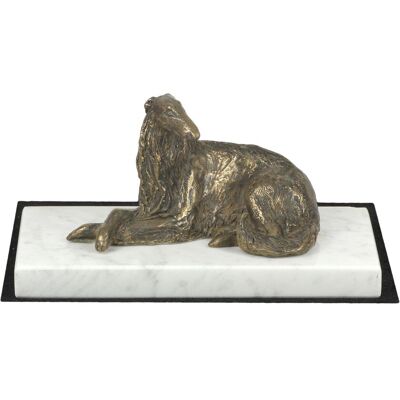 OEM Galgo Ruso Borzoi, Borzoi, Barzoi I - Estatuilla De Perro, Figura De Mármol Blanco, Trofeo Para Una Exposición Canina De La Marca Art-dog OEM Galgo Ruso Borzoi, Borzoi, Barzoi I - Estatuilla De Perro, Figura De Mármol Blanco, Trofeo Para Una Exposición Canina De La Marca Art-dog