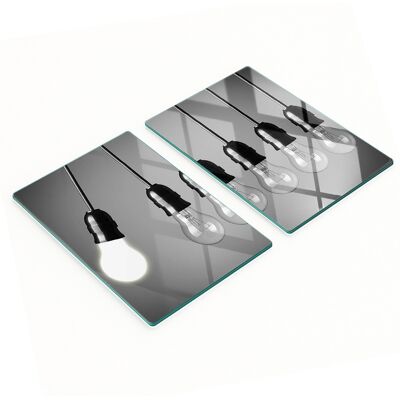 OEM Tablas De Servir De Cristal Para Cocina Con Gr谩ficos, Seis Bombillas, 2x40x52 Cm OEM Tablas De Servir De Cristal Para Cocina Con Gr谩ficos, Seis Bombillas, 2x40x52 Cm