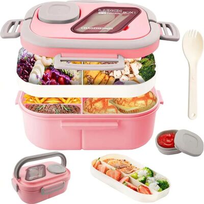 OEM Fiambrera Bento Infantil, Libre De Bpa Y A Prueba De Fugas, Con Compartimentos Para El Colegio Y Picnics, Perfecta Para Comidas Equilibradas. - Crezuo OEM Fiambrera Bento Infantil, Libre De Bpa Y A Prueba De Fugas, Con Compartimentos Para El Colegio Y Picnics, Perfecta Para Comidas Equilibradas. - Crezuo