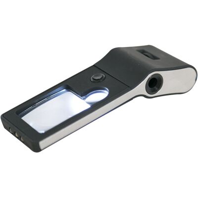 OEM Lupa Portátil Multifuncional Tipo Teléfono Móvil Con Luz Para Revisar Y Leer Billetes - Negra OEM Lupa Portátil Multifuncional Tipo Teléfono Móvil Con Luz Para Revisar Y Leer Billetes - Negra