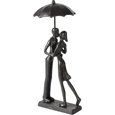 OEM Estatua Retro De Una Pareja Besándose Bajo Un Paraguas, Figura De Metal Fundido Para Sala De Estar Y Estante. OEM Estatua Retro De Una Pareja Besándose Bajo Un Paraguas, Figura De Metal Fundido Para Sala De Estar Y Estante.
