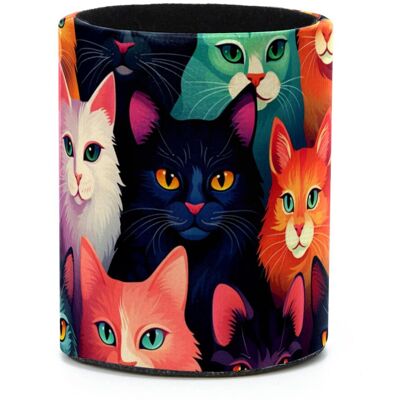 OEM Mini Portalápices Organizador De Escritorio - Organizador De Cosméticos Multifuncional Y Set De Accesorios De Escritorio, Diseño De Gato Colorido OEM Mini Portalápices Organizador De Escritorio - Organizador De Cosméticos Multifuncional Y Set De Accesorios De Escritorio, Diseño De Gato Colorido