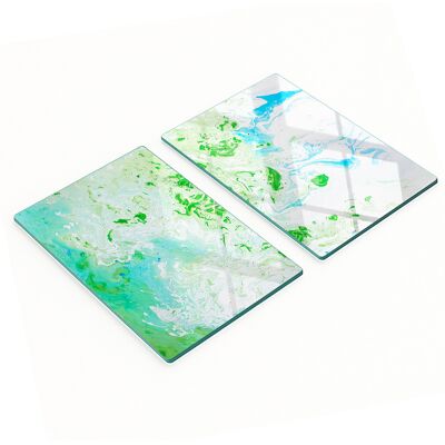 OEM Tableros Decorativos Multifuncionales De Vidrio Templado, Dise帽o Abstracto, 2x40x52 Cm OEM Tableros Decorativos Multifuncionales De Vidrio Templado, Dise帽o Abstracto, 2x40x52 Cm