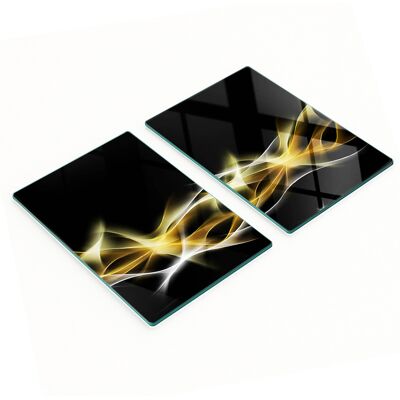 OEM Juego De Dos Tablas De Cocina De Cristal Con Dise帽o Abstracto Y Ligero, 2x40x52 Cm. OEM Juego De Dos Tablas De Cocina De Cristal Con Dise帽o Abstracto Y Ligero, 2x40x52 Cm.