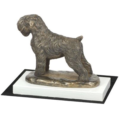 OEM Terrier Negro Ruso - Estatuilla De Perro, Figura Sobre Base Blanca, Trofeo Para Exposición Canina De Art-dog OEM Terrier Negro Ruso - Estatuilla De Perro, Figura Sobre Base Blanca, Trofeo Para Exposición Canina De Art-dog