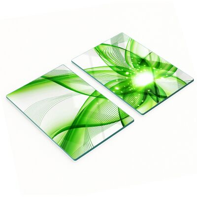 OEM Tableros Decorativos Multifuncionales De Vidrio Templado, Dise帽o Abstracto, 2x40x52 Cm OEM Tableros Decorativos Multifuncionales De Vidrio Templado, Dise帽o Abstracto, 2x40x52 Cm