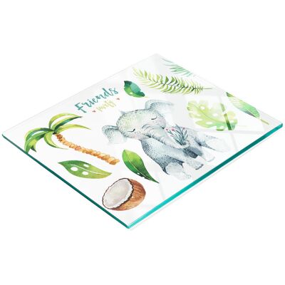 OEM Tabla Decorativa De Cristal Para Servir Aperitivos Friends 60x52 Cm OEM Tabla Decorativa De Cristal Para Servir Aperitivos Friends 60x52 Cm