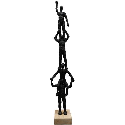 Signes Grimalt - Figura De Sobremesa Figuras Figura Negros Apiladas Varios Marrón 9x14x68cm 30767 Signes Grimalt - Figura De Sobremesa Figuras Figura Negros Apiladas Varios Marrón 9x14x68cm 30767