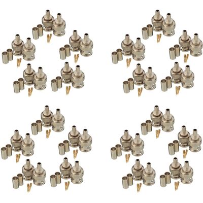 OEM 40 Juegos De Conectores Bnc Macho De 3 Piezas Y Conectores De Crimpado Rg58 OEM 40 Juegos De Conectores Bnc Macho De 3 Piezas Y Conectores De Crimpado Rg58