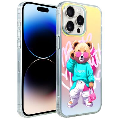 OEM Funda Ibizu California Sunset Para Iphone 14 Pro Con Magsafe, Que Cambia De Color, Pink Queen, Osito De Peluche Elegante. OEM Funda Ibizu California Sunset Para Iphone 14 Pro Con Magsafe, Que Cambia De Color, Pink Queen, Osito De Peluche Elegante.