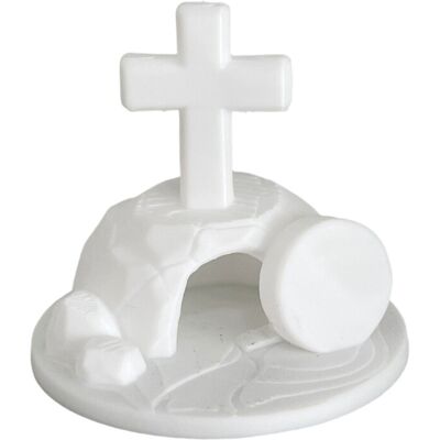 OEM Figura Impresa En 3d De La Tumba Del Crucifijo, Decoración - Blanco OEM Figura Impresa En 3d De La Tumba Del Crucifijo, Decoración - Blanco